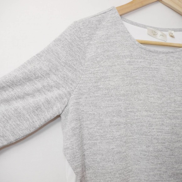 RD Style Layered Knit Gray Long Sleeve Size S - Picture 6 of 9